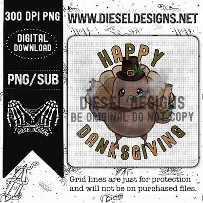 Muted Danksgiving | 300 DPI | Transparent PNG