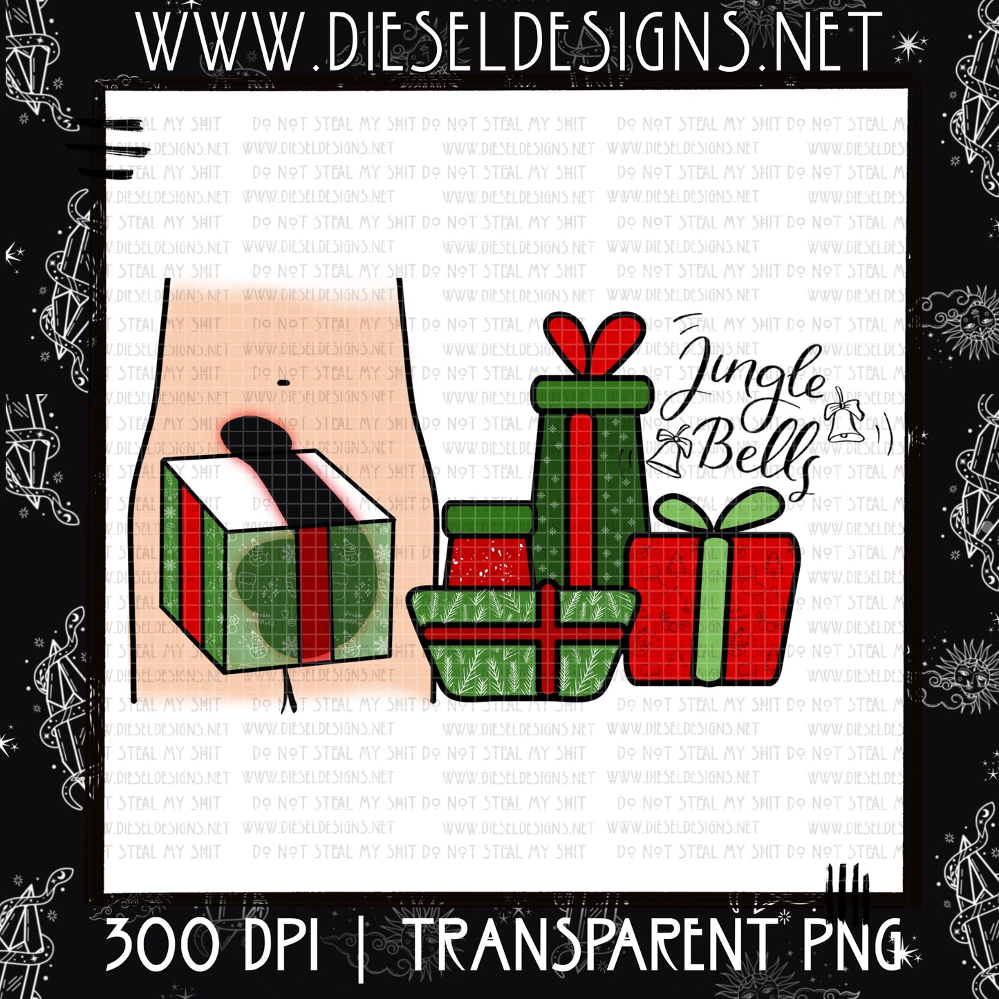 NSFW Christmas Collab w/Dark Crystal Customs | 300 DPI | PNG | Seamless | Tumbler Wraps | Collab |