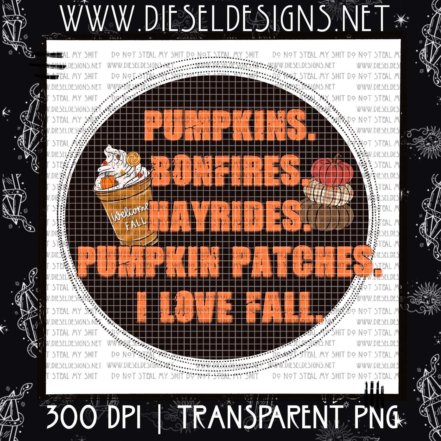 Fall Favorites v3 | 300 DPI | Transparent PNG