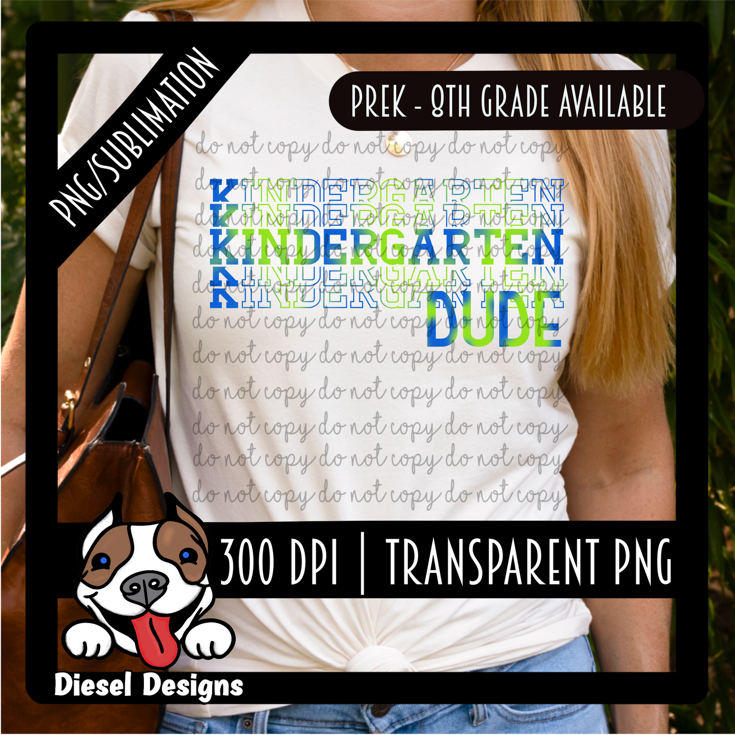 Dude (Prek-8th)  | 300 DPI | Transparent PNG
