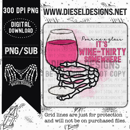 Pour Me A Glass PNG  | 300 DPI | Transparent PNG