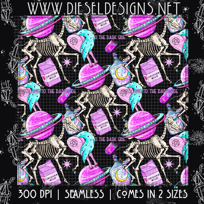 Skellicorn Black Seamless | DESIGN | 300 DPI | PNG |