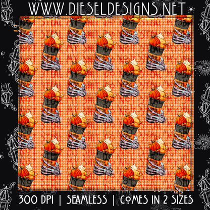 It's Fall Season Seamless Design | 300 DPI | Seamless 12"x12" | Includes 2 Sizes