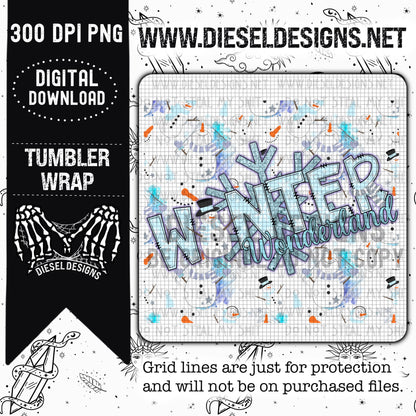 Winter Wonderland Bundle | 300 DPI | PNG | Seamless | Tumbler Wraps | Collab |