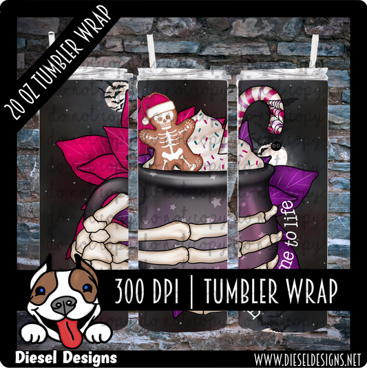 Bring me to life | 300 DPI | 20 oz Skinny Tumbler Wrap