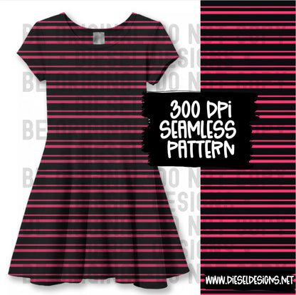 Dark Pink Stripes Seamless   | 300 DPI | 12" x 12" | Seamless File