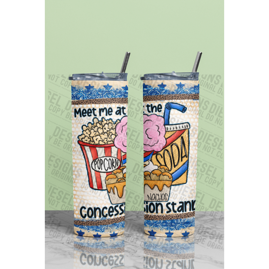 Concession Stand | 300 DPI | 20 oz Skinny Tumbler Wrap