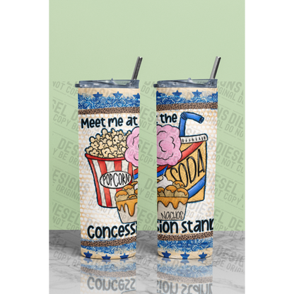 Concession Stand | 300 DPI | 20 oz Skinny Tumbler Wrap