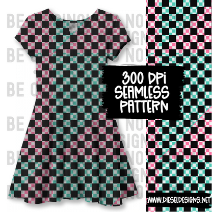 Coordinating Bakers  Checkered Seamless 2   | 300 DPI | 12" x 12" | Seamless File