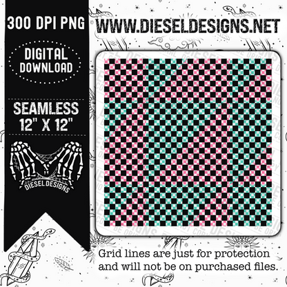 Coordinating Bakers  Checkered Seamless 2   | 300 DPI | 12" x 12" | Seamless File