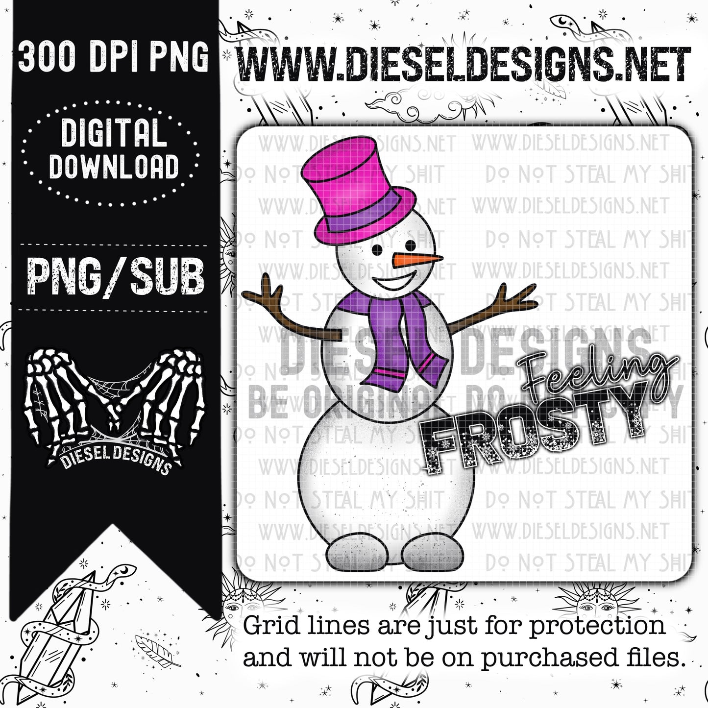 Feeling Frosty   | 300 DPI | Transparent PNG