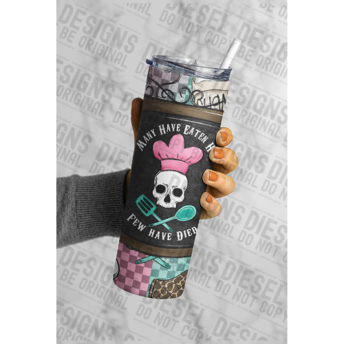 Few have died | 300 DPI | 20 oz Skinny Tumbler Wrap