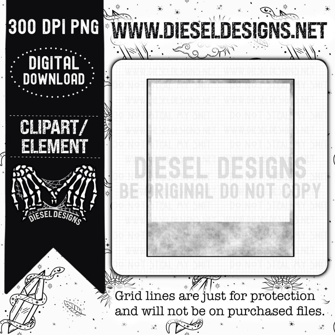 Polaroid | 300 DPI | Transparent PNG | Clipart |