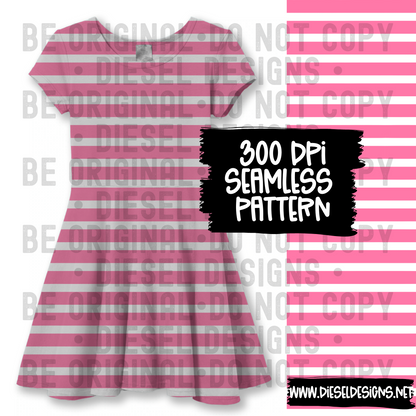 Pink Stripes Seamless   | 300 DPI | 12" x 12" | Seamless File