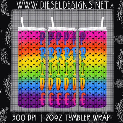 Pride Tumbler Wrap | 300 DPI | PNG |