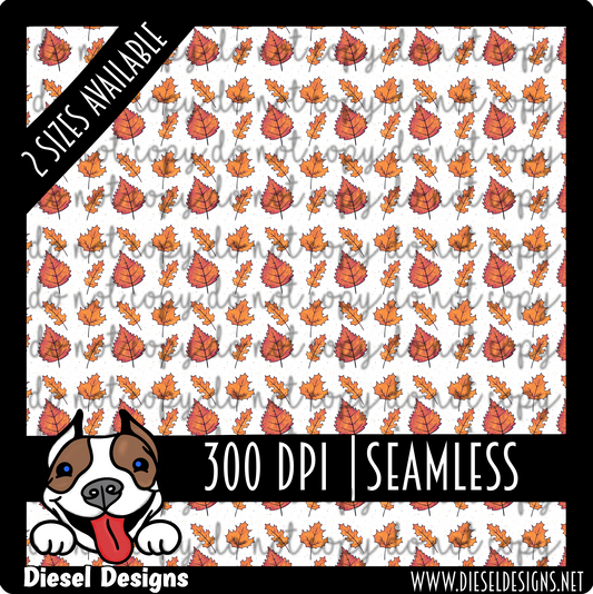 Autumn leaves seamless PNG 300 dpi  |